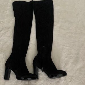 Ralph Lauren Black Over the Knee Boots